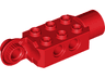 Technic, Brick Modified 2 x 3 with Pin Holes, Rotation Joint Ball Half Vertical, and Rotation Joint Socket