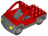 Duplo Truck Pickup Flatbed with Dark Bluish Gray Base