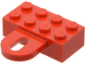 Brick, Modified 2 x 4 with Coupling, Female