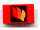 Panel 1 x 2 x 1 with Classic Fire Logo Pattern