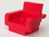 Duplo, Furniture Chair 3 x 2 1/2 x 2 Armchair with Stud