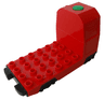Duplo, Train Passenger Locomotive Base with Black Battery Compartment, Light Bluish Gray Wheels