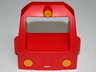 Duplo, Train Passenger Locomotive Front with Three Yellow Headlights Pattern