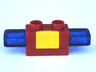 Duplo Siren with Light and Sound, 1 x 2 Base with Yellow Button and Trans-Dark Blue Light Covers