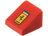 Slope 30 1 x 1 x 2/3 with Ferrari Logo Pattern
