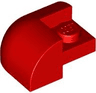 Slope, Curved 2 x 2 Corner Round with Recessed Stud
