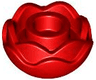 Plant Flower Round with 2 Layers (Peony Rose) with Open Stud and Small Pin Hole