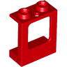 Window 1 x 2 x 2 Plane, Single Hole Top and Bottom for Glass