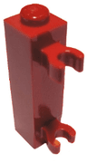 Brick, Modified 1 x 1 x 3 with 2 Clips (Vertical Grip) - Solid Stud