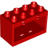 Duplo Container Box 2 x 4 x 2 with Open Sides (Undetermined Type)
