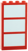 Window 1 x 4 x 6 with 3 Panes with Fixed Trans-Light Blue Glass