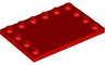 Tile, Modified 4 x 6 with Studs on Edges