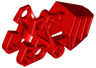 Bionicle Foot with Ball Joint Socket 3 x 6 x 2 1/3, Squared Tops