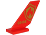 Tail Shuttle with Gold '60409' and Fire Logo with Flame and Shield Pattern on Both Sides