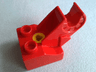 Duplo, Toolo Brick 2 x 2 with Angled Bracket with Clip and Screw