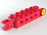 Duplo, Toolo Brick 2 x 5 with 8 Side Screw Sockets, Swivel Bracket End and Clip End