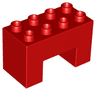 Duplo, Brick 2 x 4 x 2 with 2 x 2 Cutout on Bottom