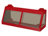 Windscreen 2 x 6 x 2 Train with Fixed Trans-Brown Glass
