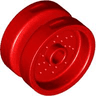 Wheel 18mm D. x 12mm with Pin Hole and Stud, Dotted Brake Rotor Lines