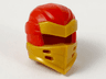 Minifigure, Headgear Ninjago Wrap Type 7 with 4 Slits on Front with Molded Pearl Gold Armor Pattern