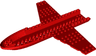 Aircraft Fuselage Forward Bottom Curved 6 x 24 x 1 1/3 with 4 x 21 Recessed Center and 12 x 6 Wings, 20 Holes