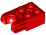 Technic, Brick Modified 2 x 2 with Ball Socket and Axle Hole - Straight Forks with Round Ends and Closed Sides
