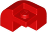 Slope, Curved 2 x 2 x 1 1/3 Corner Round with Recessed Stud