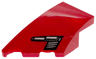 Wedge 4 x 2 Left No Studs with Black, Dark Bluish Gray, and Silver Ferrari SF90 XX Stradale Headlight with White Highlights Pattern