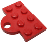 Plate, Modified 2 x 4 with Train Coupler Closed for Hook