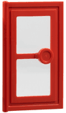 Door 1 x 3 x 4 with Glass