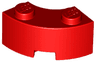 Brick, Round Corner 2 x 2 Macaroni with Stud Notch and Reinforced Underside