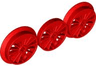 Train Wheel RC, Spoked with Technic Axle Hole and Counterweight, Blind and Flanged Driver, 3 in Bag (Multipack)