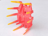 Hero Factory Shield / Armor Spiked with Marbled Yellow Pattern
