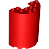 Cylinder Half 3 x 6 x 6 with 1 x 2 Cutout