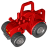 Duplo Farm Tractor with 2 x 2 Studs on Hood and Yellow Headlights Pattern