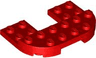 Plate, Round 4 x 6 x 2/3, Raised 2 x 6 and 2 x 2 Cutout