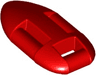 Minifigure, Utensil Lifeguard Float - Solid Back
