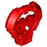 Hero Factory Chest Badge with 'H' and Flat Bottom