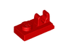 Plate, Modified 1 x 2 with Clip with Center Cut on Top