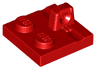 Hinge Plate 2 x 2 Locking with 1 Finger on Top