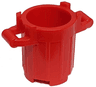 Container, Trash Can with 4 Cover Holders