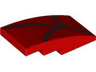 Slope, Curved 4 x 2 with Black Lines / Spider Web Pattern Model Right Side