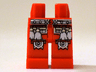 Hips and Legs with White Belt, White Tassels and Silver Outlined Knee Pads Pattern