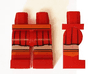 Hips and Legs with Pleated Skirt and Boots with Orange Waist, Sock Tops and Light Nougat Knees Pattern (Velma)