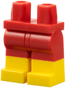Hips and Legs with Molded Yellow Lower Legs / Boots Pattern