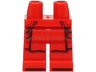 Hips and Legs with SW Imperial Praetorian Guard Armor with Dark Red and Black Contour Lines, Loincloth Outline and Shoe Tips Pattern