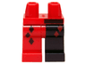 Hips and 1 Black Left Leg, 1 Red Right Leg with Diamonds, Red Diamonds on Top, Black Bar Above Left Leg Pattern