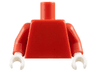 Torso Plain / Red Arms / White Hands