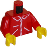 Torso Zipper Straight on Jacket Pattern / Red Arms / Yellow Hands