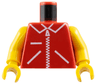 Torso Zipper Straight on Jacket Pattern / Yellow Arms / Yellow Hands